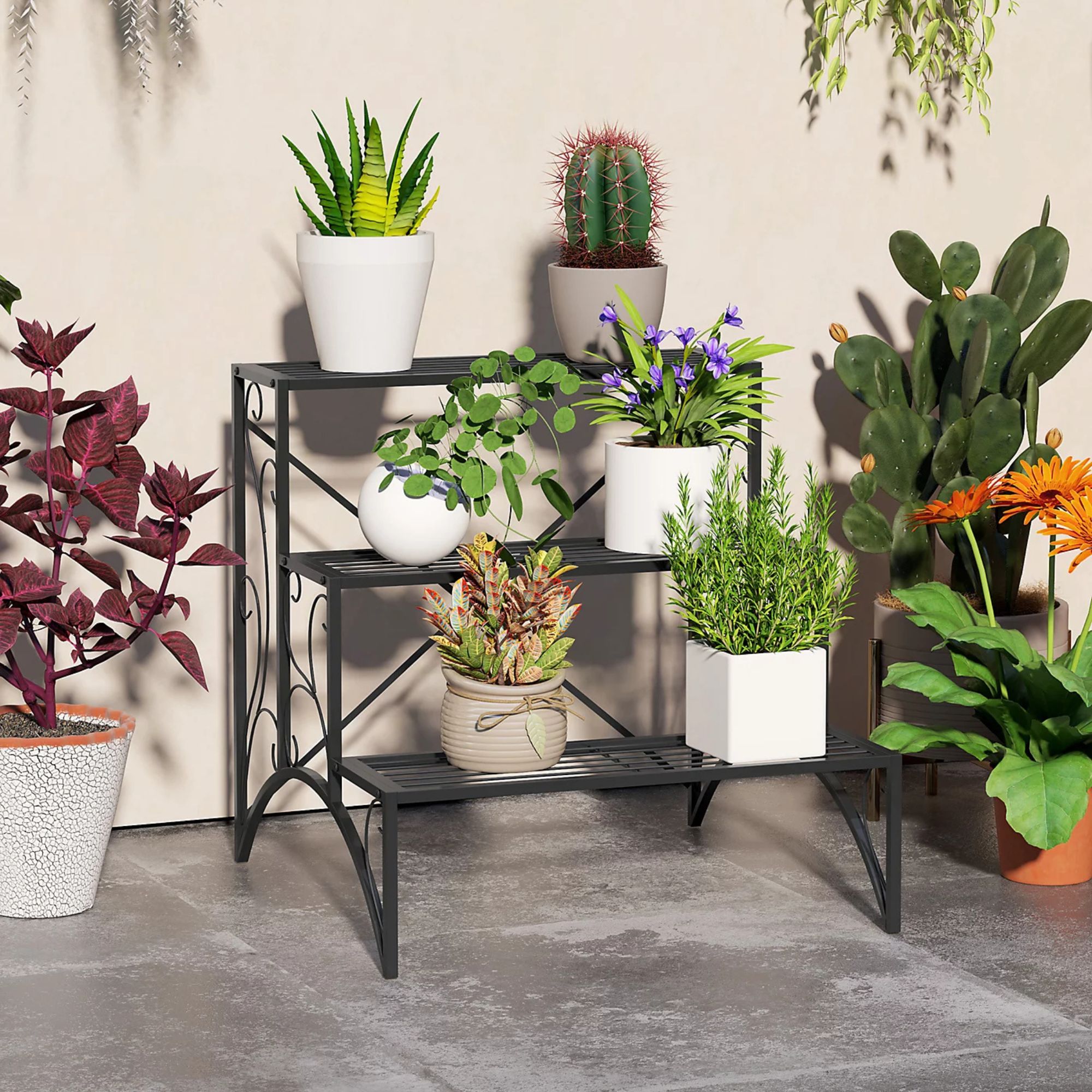 metal plant stand
