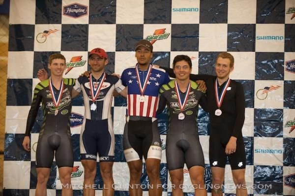 Giddeon Massie (Bike Religion) earned the stars and stripes jersey in the 250m TT.