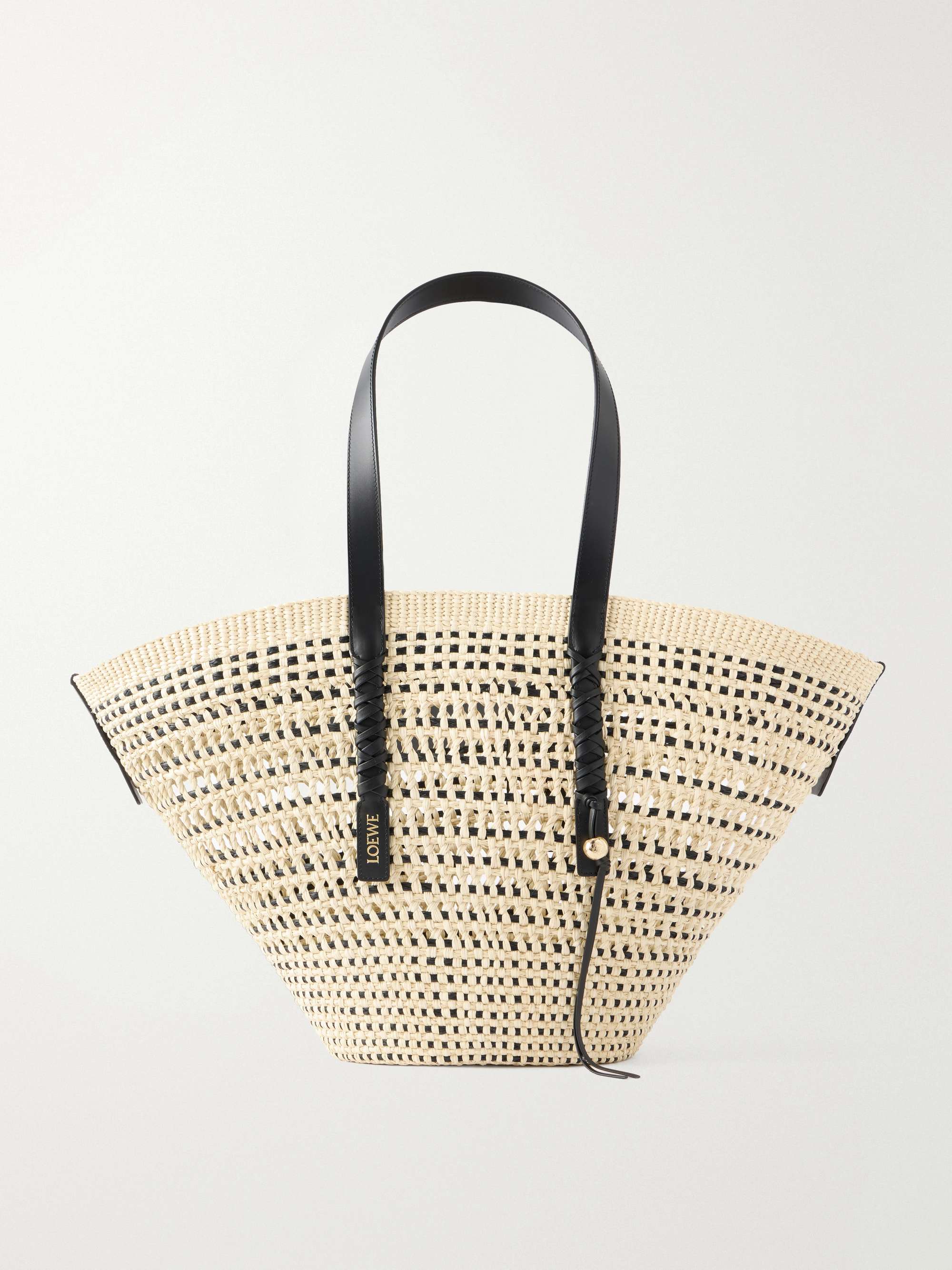+ Paula's Ibiza Leather-Trimmed Iraqa Tote