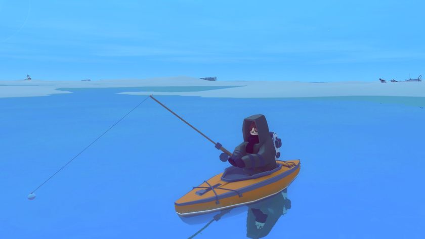 Fishing in a kayak