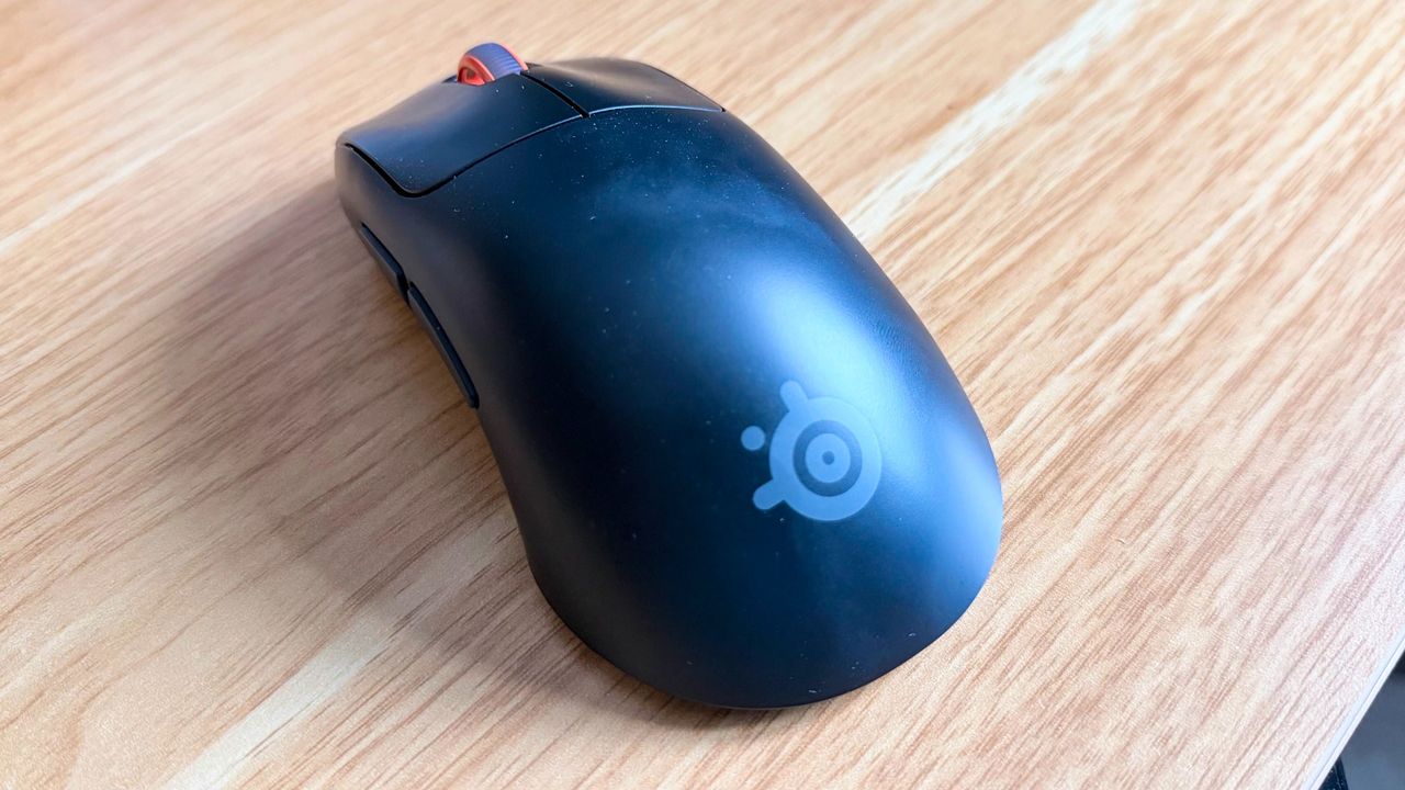 The SteelSeries Rival Pro on a wooden desk