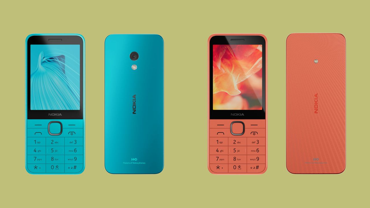 Nokia candybar phones from HMD: the 235 (left) and 215 (right)