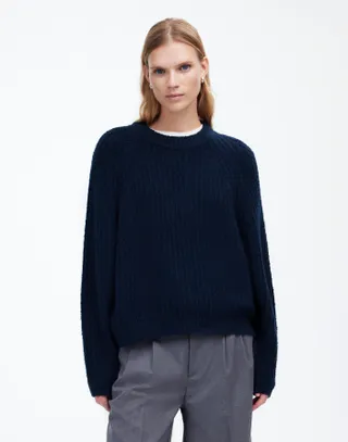 MW, Ribbed Cotton-Blend Sweater