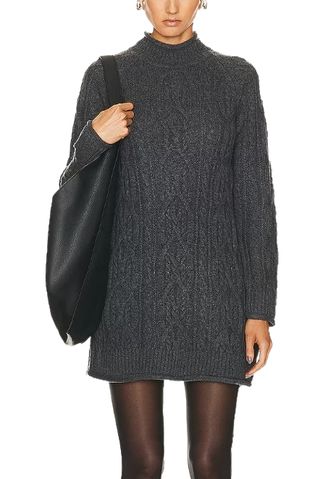 Layo Turtleneck Cable Knit Dress