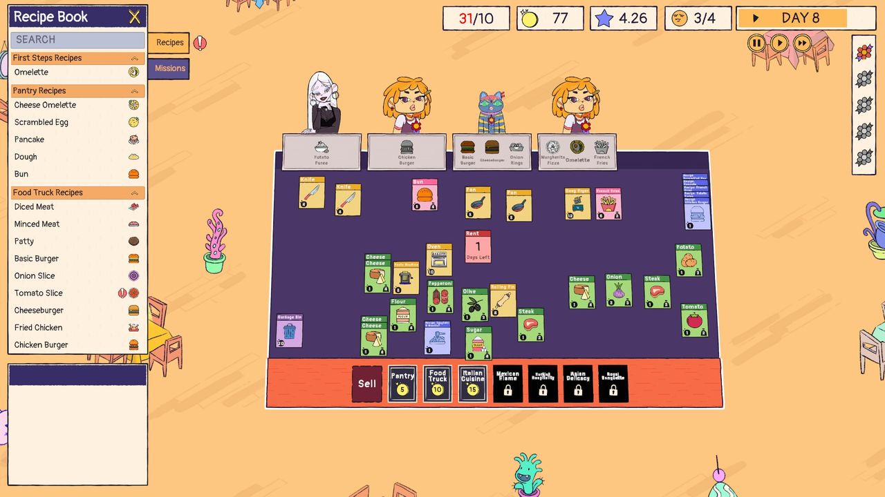 Sizzle and Stack screenshots