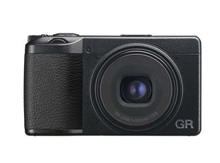 Ricoh GR IIIx camera on white background