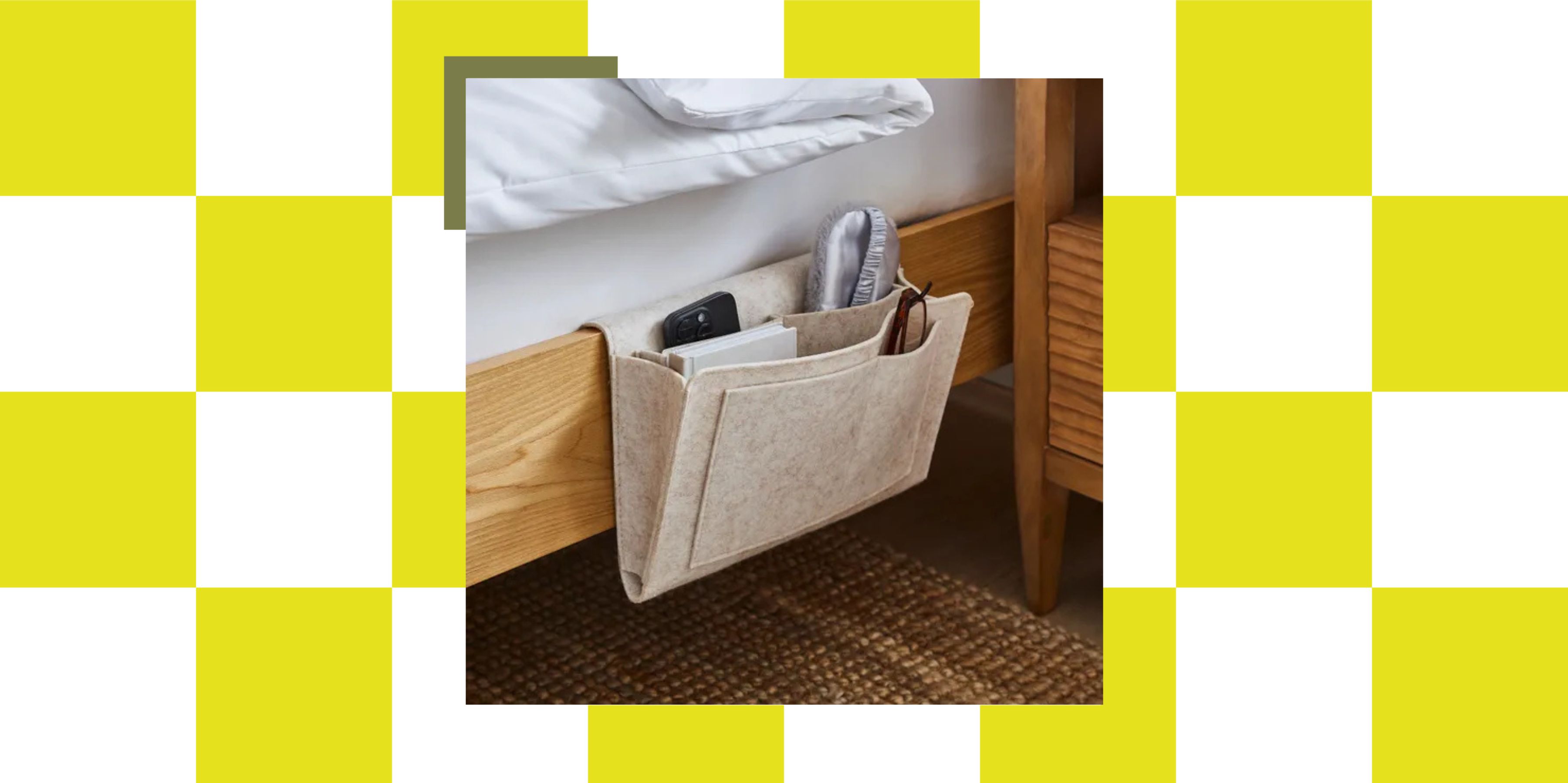 bedside storage pocket