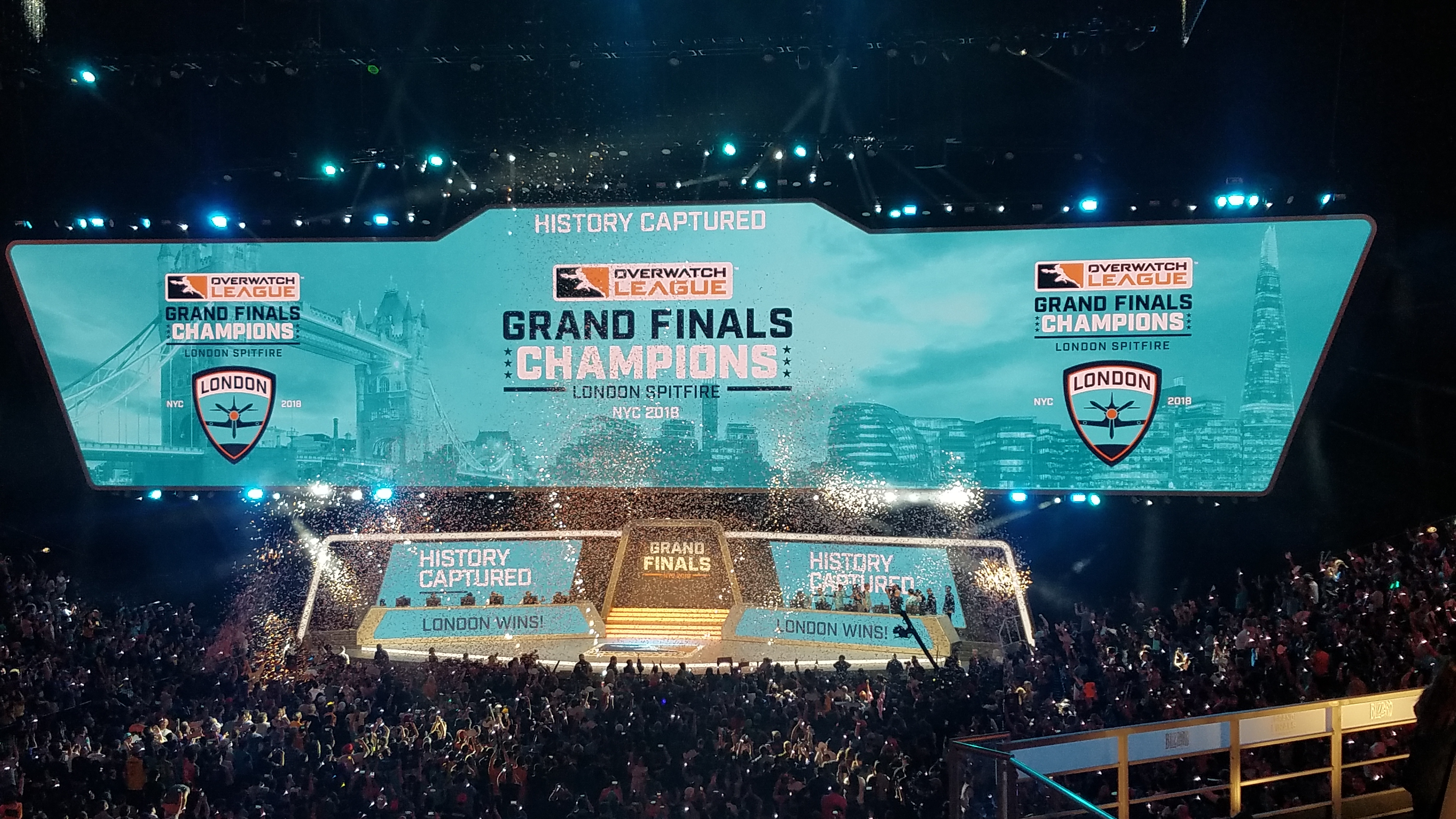 The London Spitfire win the Overwatch League inaugural Grand Finals