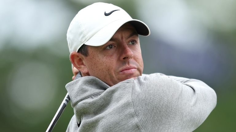 Rory McIlroy takes a shot during the final round of the 2022 PGA Championship