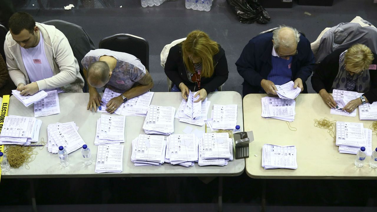 Voting, polling station