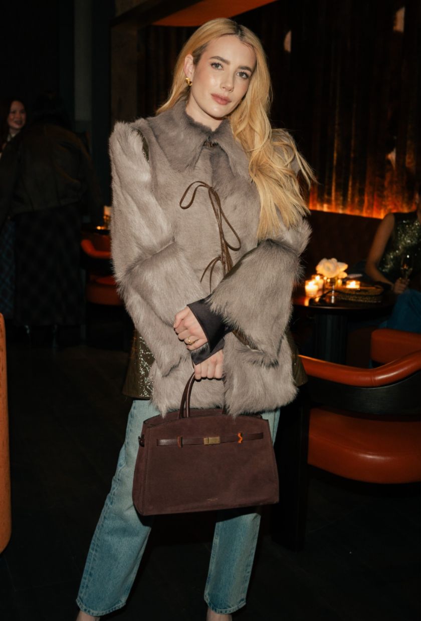 Emma Roberts carries the DeMellier Hudson bag