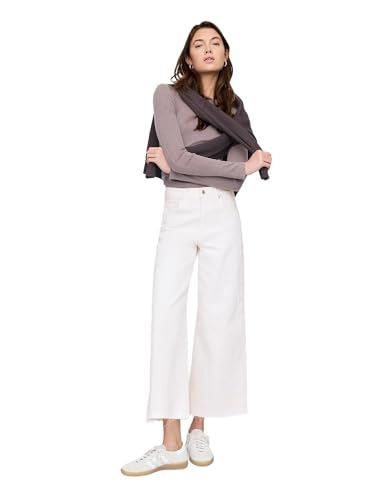 Gap Women's Wide Leg Cropped Jeans, Milk, 34reg