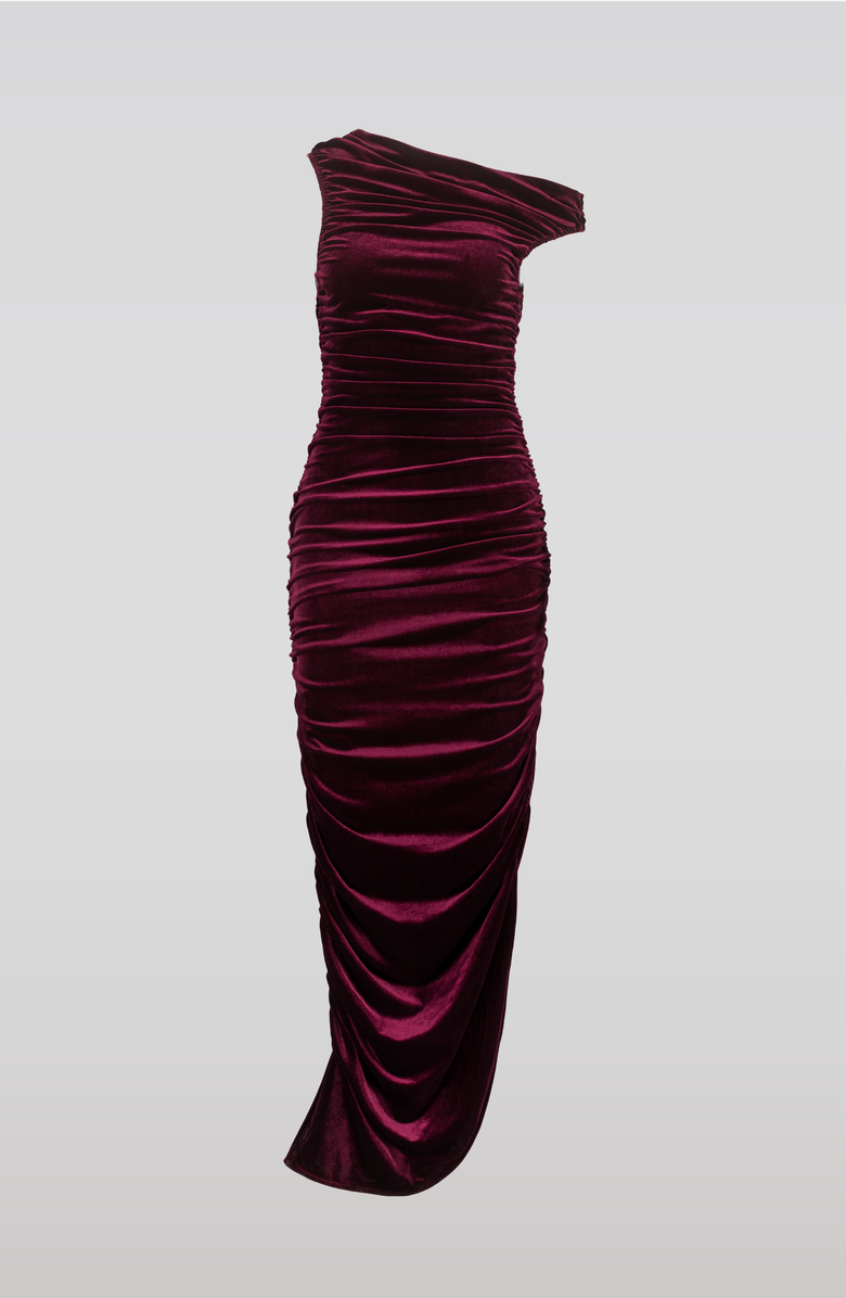 Draped Velvet Dress