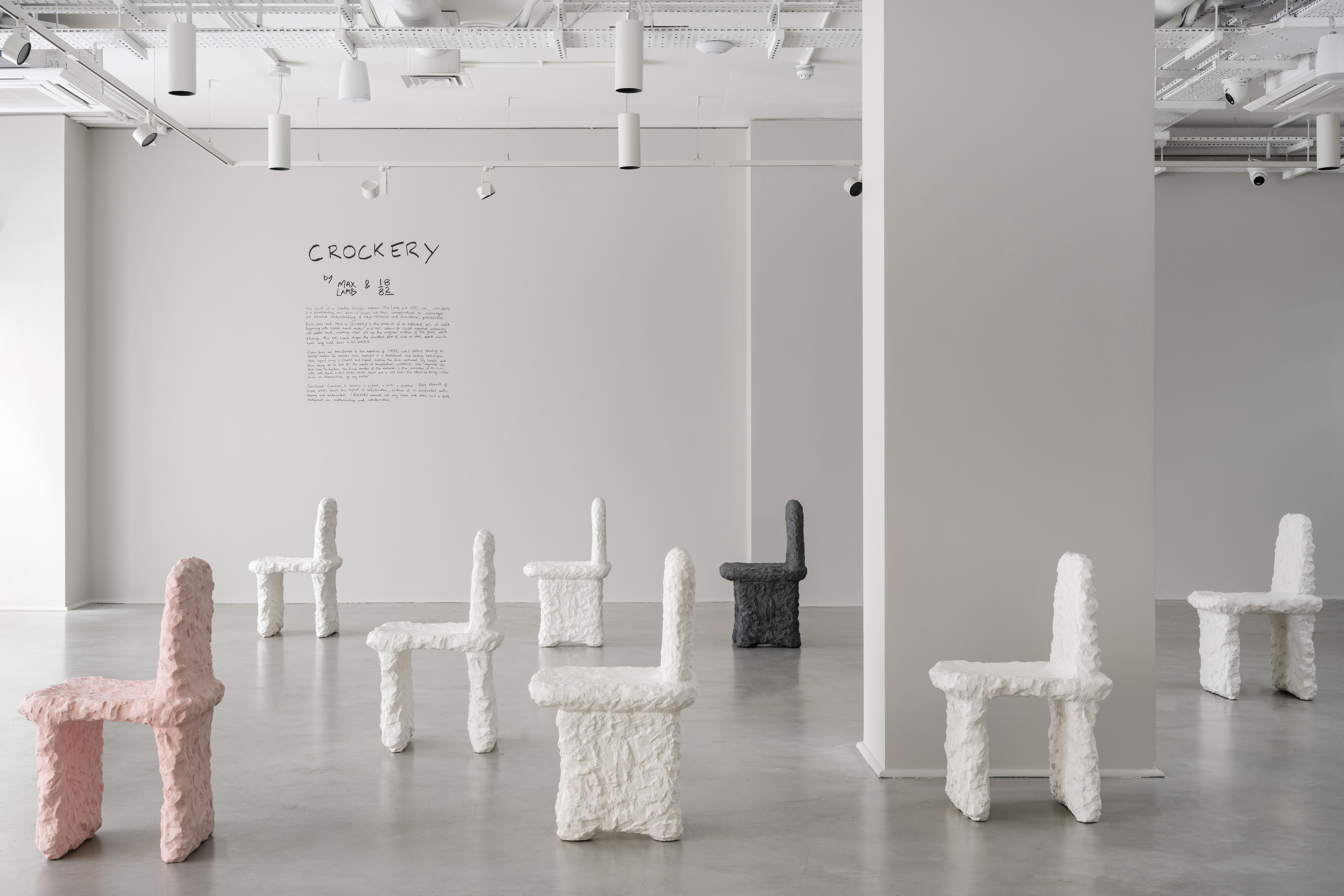 Max Lamb ceramic chairs
