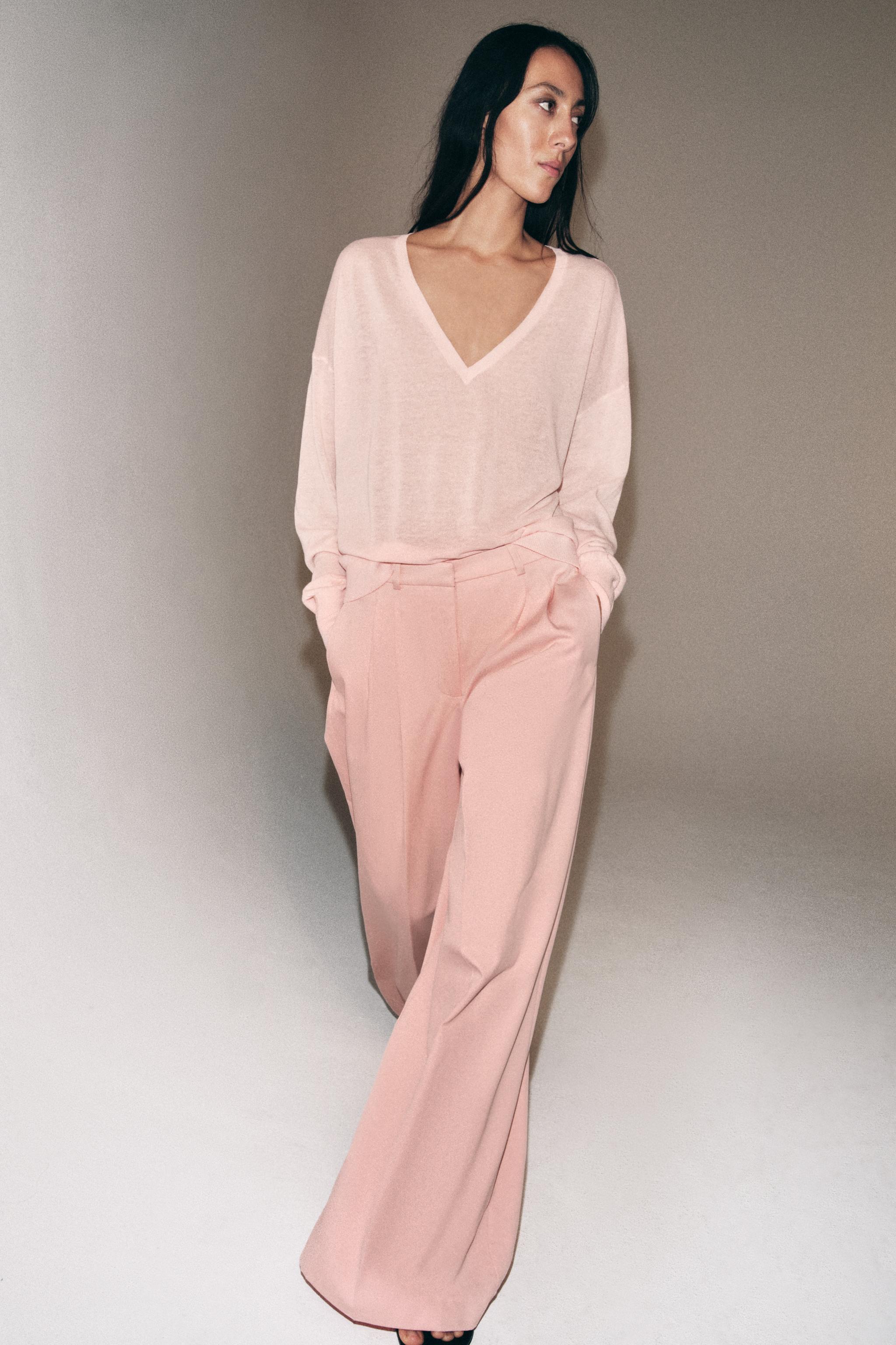 Zw Collection Pleated Wide Leg Pant