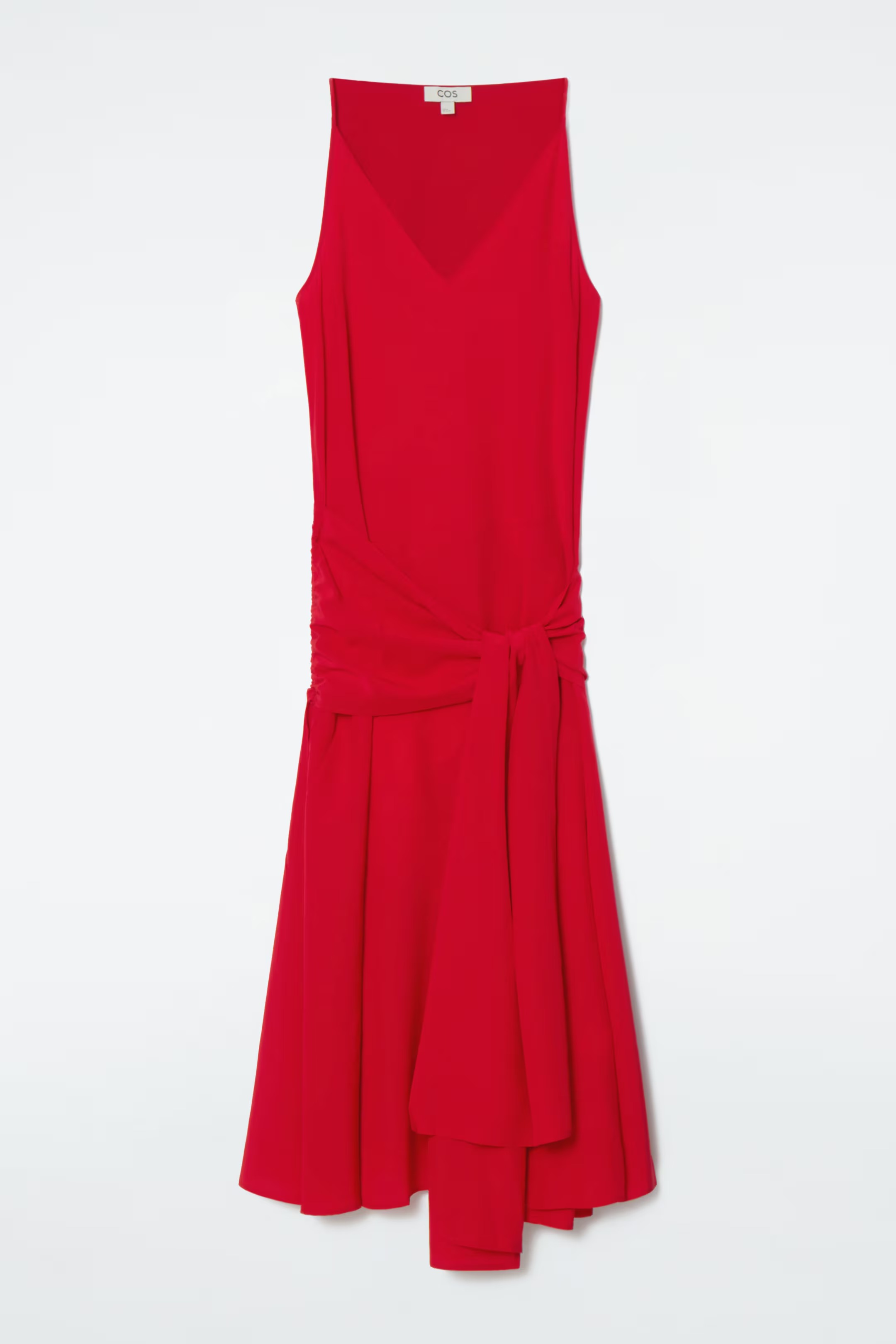 COS, Asymmetric Tie-Waist Silk Dress (Was $250) 
