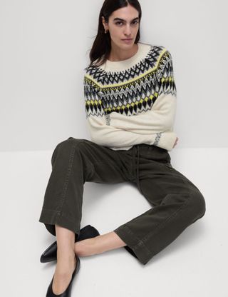 Fair Isle Crew Neck Relaxed Jumper