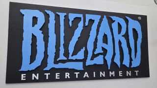 Pictures taken around Blizzard campus of logo and artwork