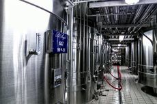 Stainless steel tanks at Pol Roger in Epernay