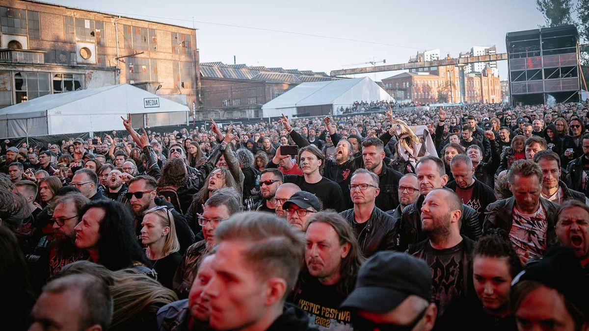 A photograph of a crowd at Mystic Festival