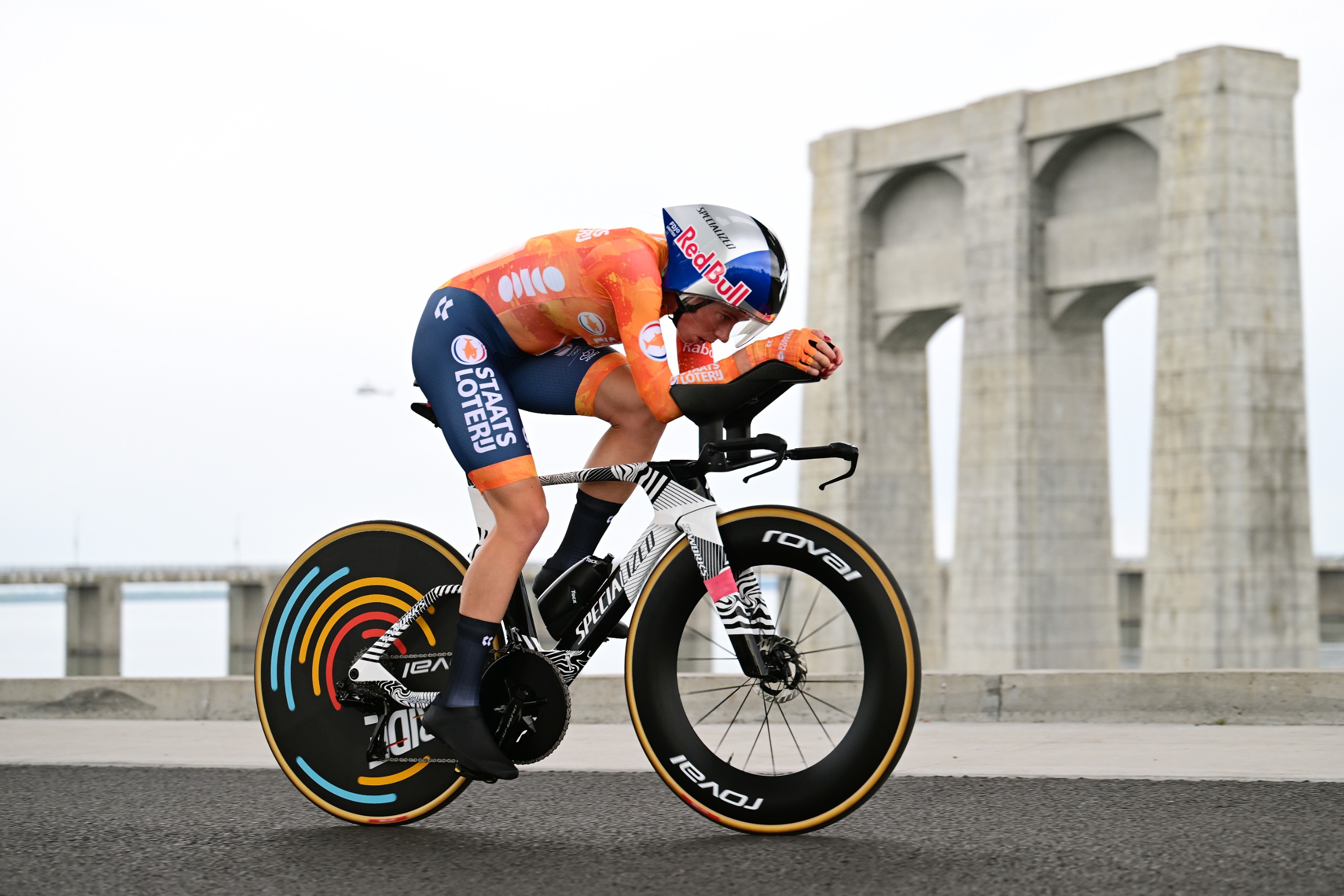 MONTREAL, QUEBEC - SEPTEMBER 20: Demi Vollering and Team Netherlands competes during the 99th UCI Road World Championships Montreal 2026 - Women Elite Individual Time Trial a 39,2km race from Montreal to Montreal on September 20, 2026 in Montreal, Quebec. (Photo by Tim de Waele/Getty Images)