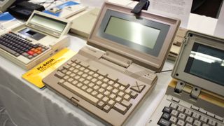 An NEC 8401 A Starlet photographed at the Vintage Computer Festival, held in February 2025 in Orange, California.