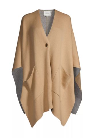 Vince Double-Face Wool-Cashmere Cape