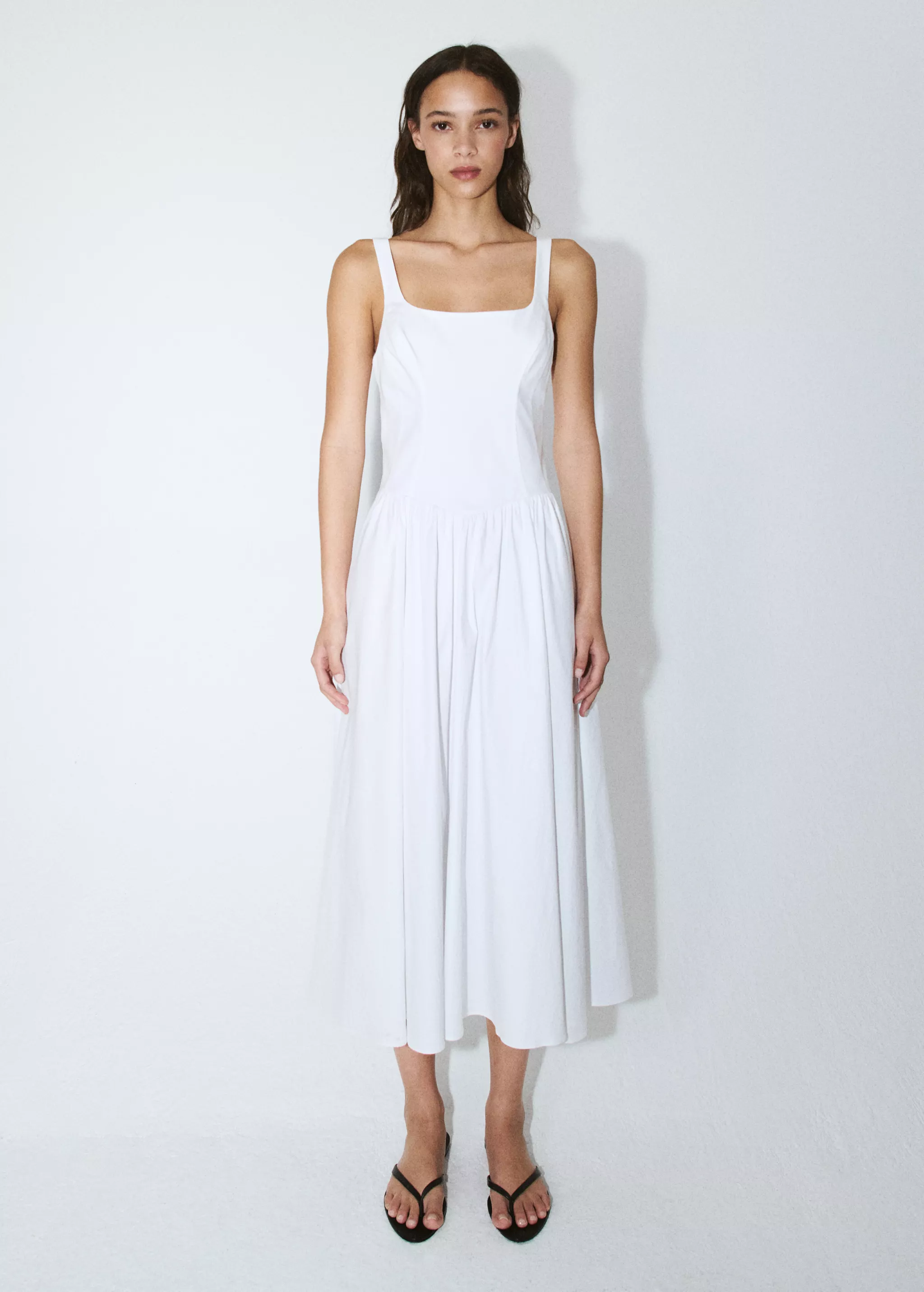 A-Line Dress With Open Back - Women | Mango Usa
