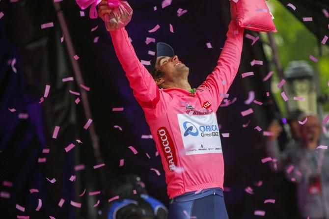 Michael Matthews (Orica - GreenEDGE) in pink