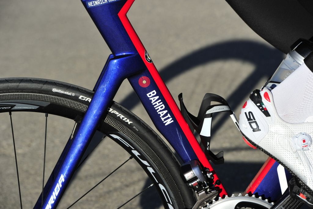 Australian Heinrich Haussler is riding his new Merida bike