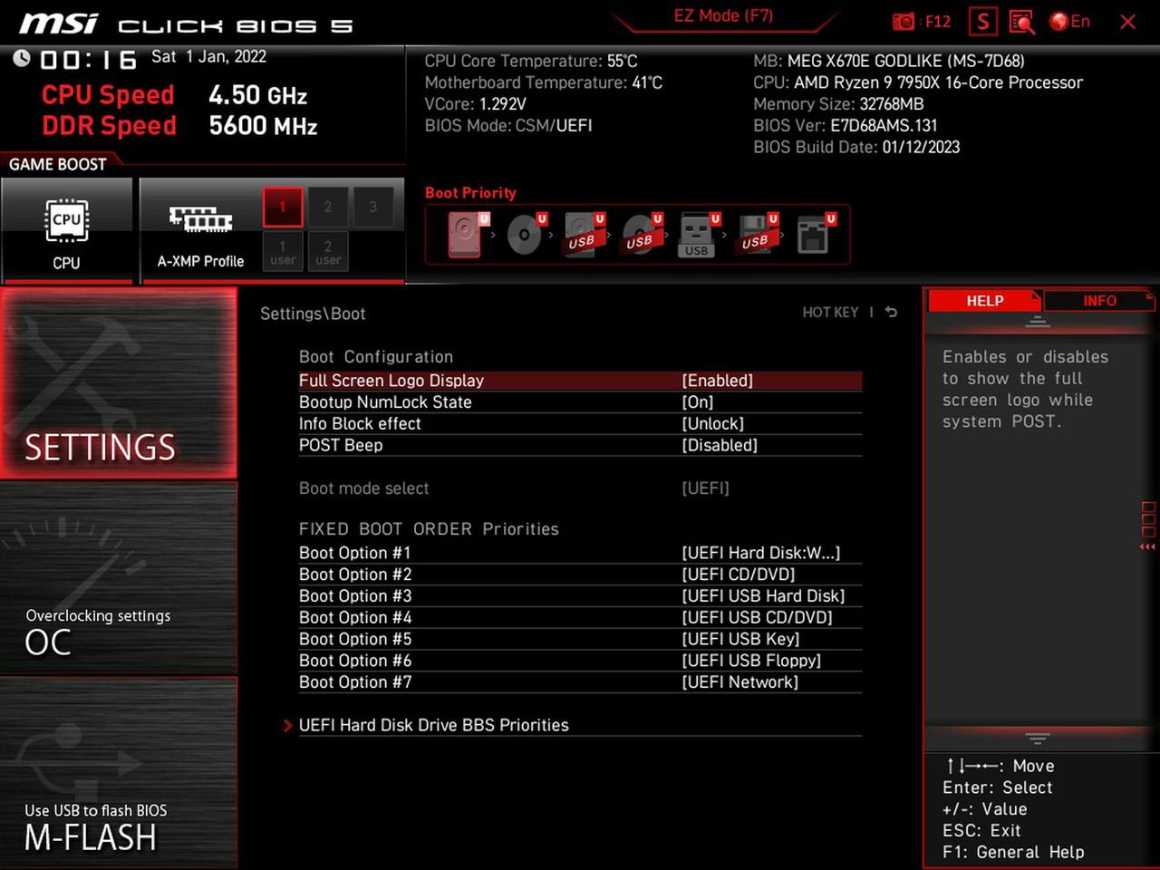 MSI X670E Godlike