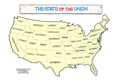 Political cartoon U.S. SOTU States