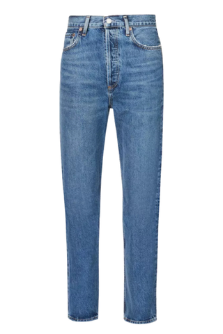 90s Pinch Waist Straight-Leg High-Rise Jeans