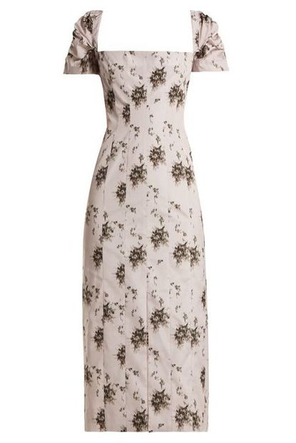 Brock Collection Odilia Floral Midi Dress