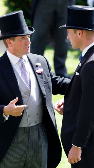 Prince William and Peter Phillips