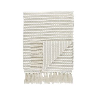 Matalan Catherine Lansfield Stab Stitch Natural Throw (125x150cm)