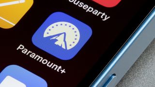 Paramount Plus app icon on a smartphone