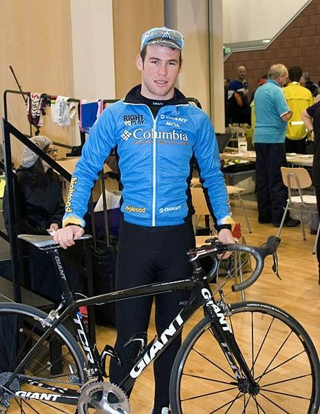 Mark Cavendish (Columbia) ready for the Braveheart ride.