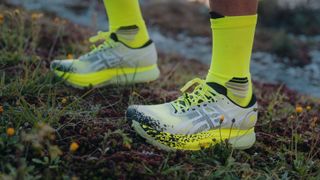 Close-up of Asics MetaFuji Trail shoe