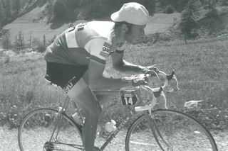 Barry Hoban wearing his casquette backwards to be more aero. Photo: Cycling Weekly Archive