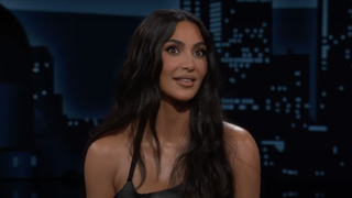 kim kardashian on jimmy kimmel live in april 2024