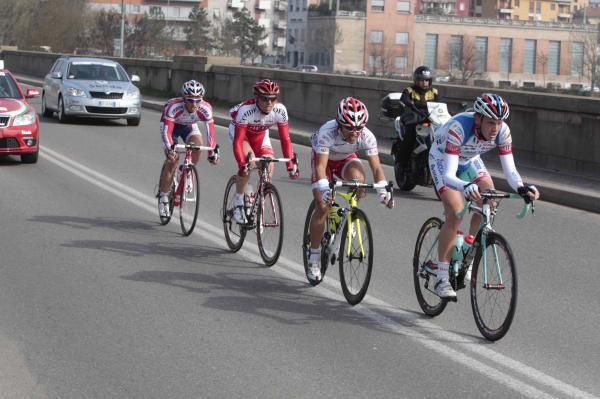 Alessandro De Marchi (Androni), Nico Sijmens (Cofidis), Takashi Miyazawa (Farnese) and Mikhail Ignatiev (Katusha) were the riders in the day's early break.