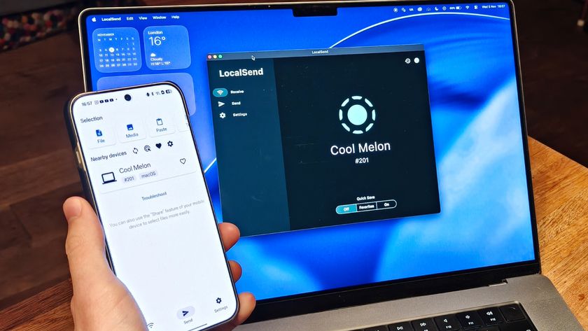 Localsend running on a phone and MacBook 