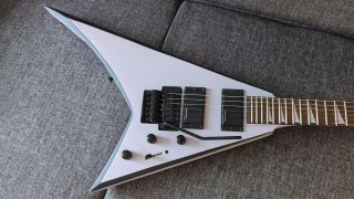 Close up of the body on a Jackson X Series Rhoads RRX24