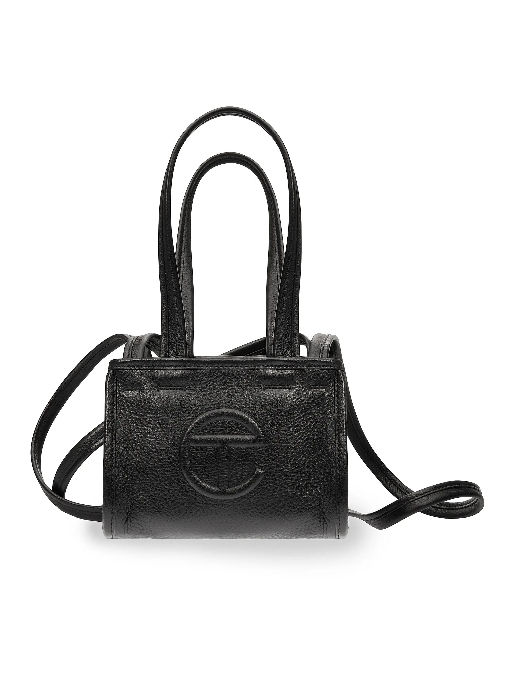 Small Pebble Leather Carry Bag