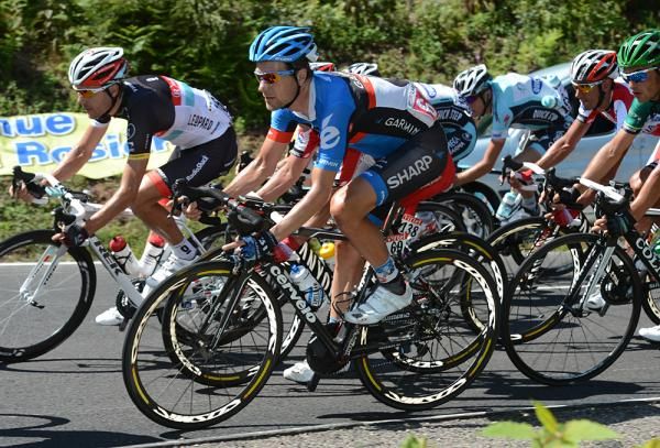 David Zabriskie (Garmin-Sharp) at the head of affairs