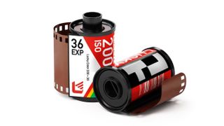 The new Lucky Color 200 film canister pictured against a white backdrop