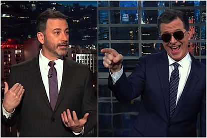 Jimmy Kimmel and Stephen Colbert on Trump's banana republic