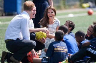 Kate Middleton and Prince William with children