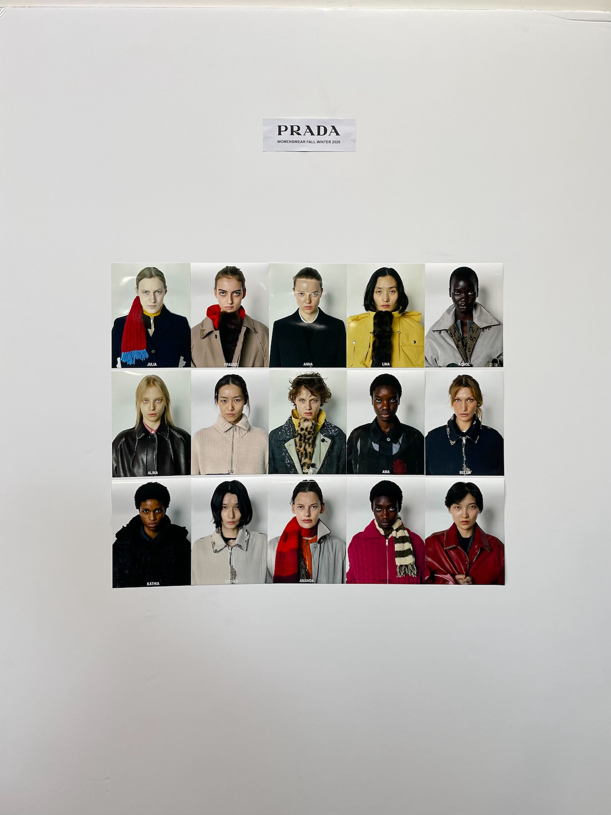 Prada A/W 2026 backstage